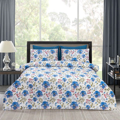 Pure Cotton Bed Sheet Set - Floral Valley