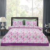 Pure Cotton Bed Sheet Set - Blush Green