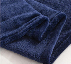 Super Soft Dyed Fleece Blanket - Dark Blue