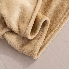 Super Soft Dyed Fleece Blanket - Khaki Brown
