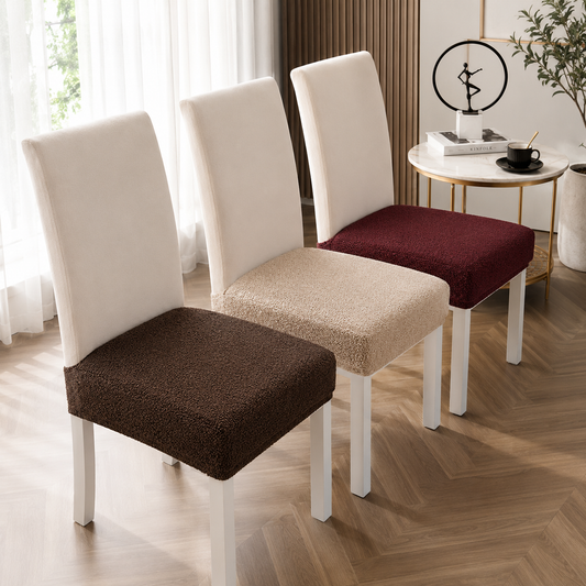Premium Bouclé Dining Seat Covers