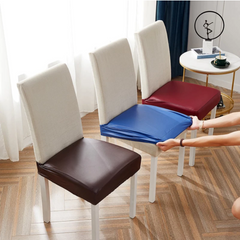 Waterproof Faux Leather Dining Seat Covers.