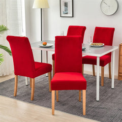Stretchable Velvet Dining Chair Covers