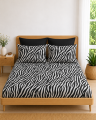 Pure Cotton Fitted Sheet Set - Savanna