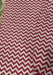 ZigZag Chevron Fitted Sheet Set - Red