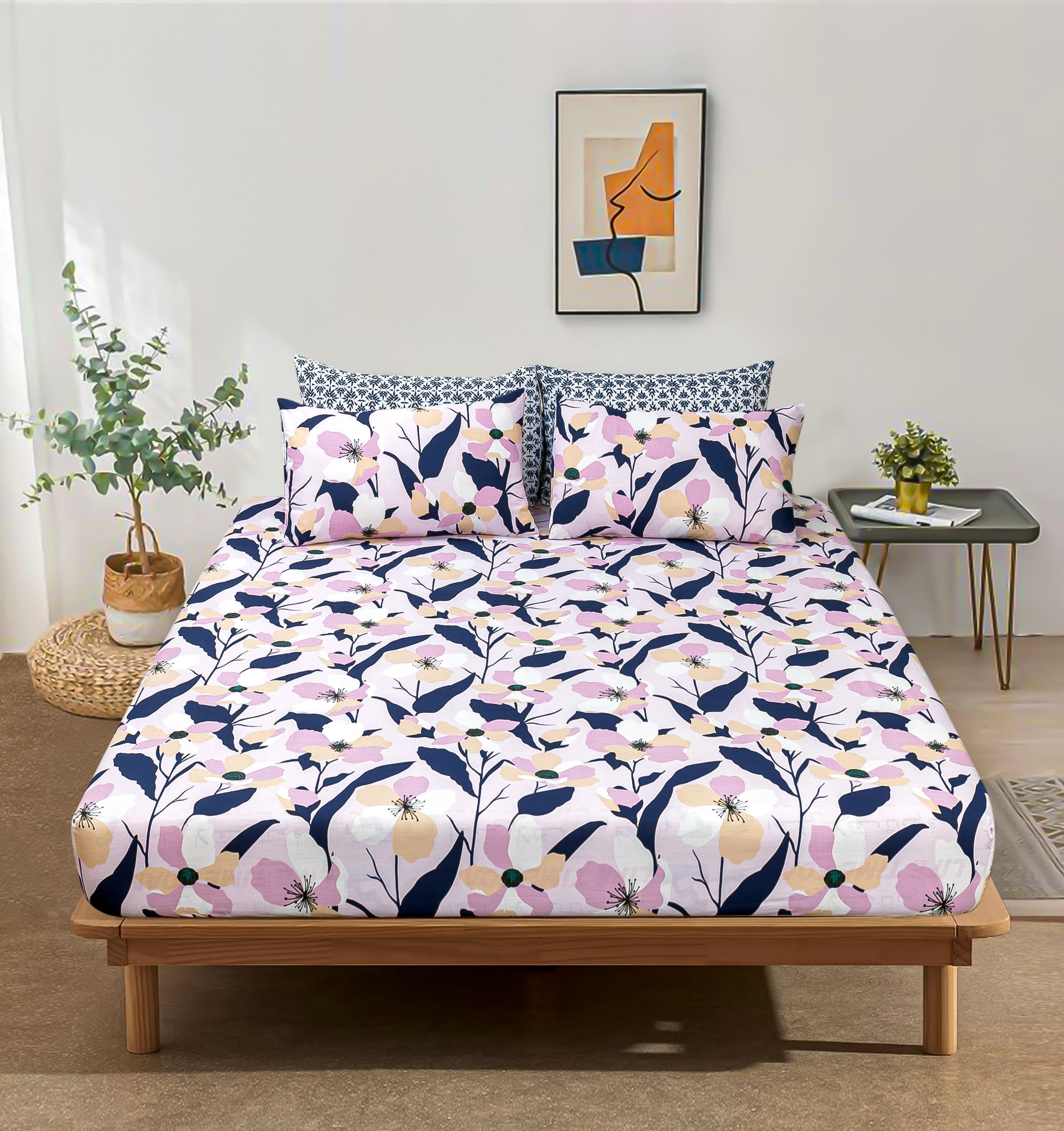 Pure Cotton Fitted Sheet Set - Florian