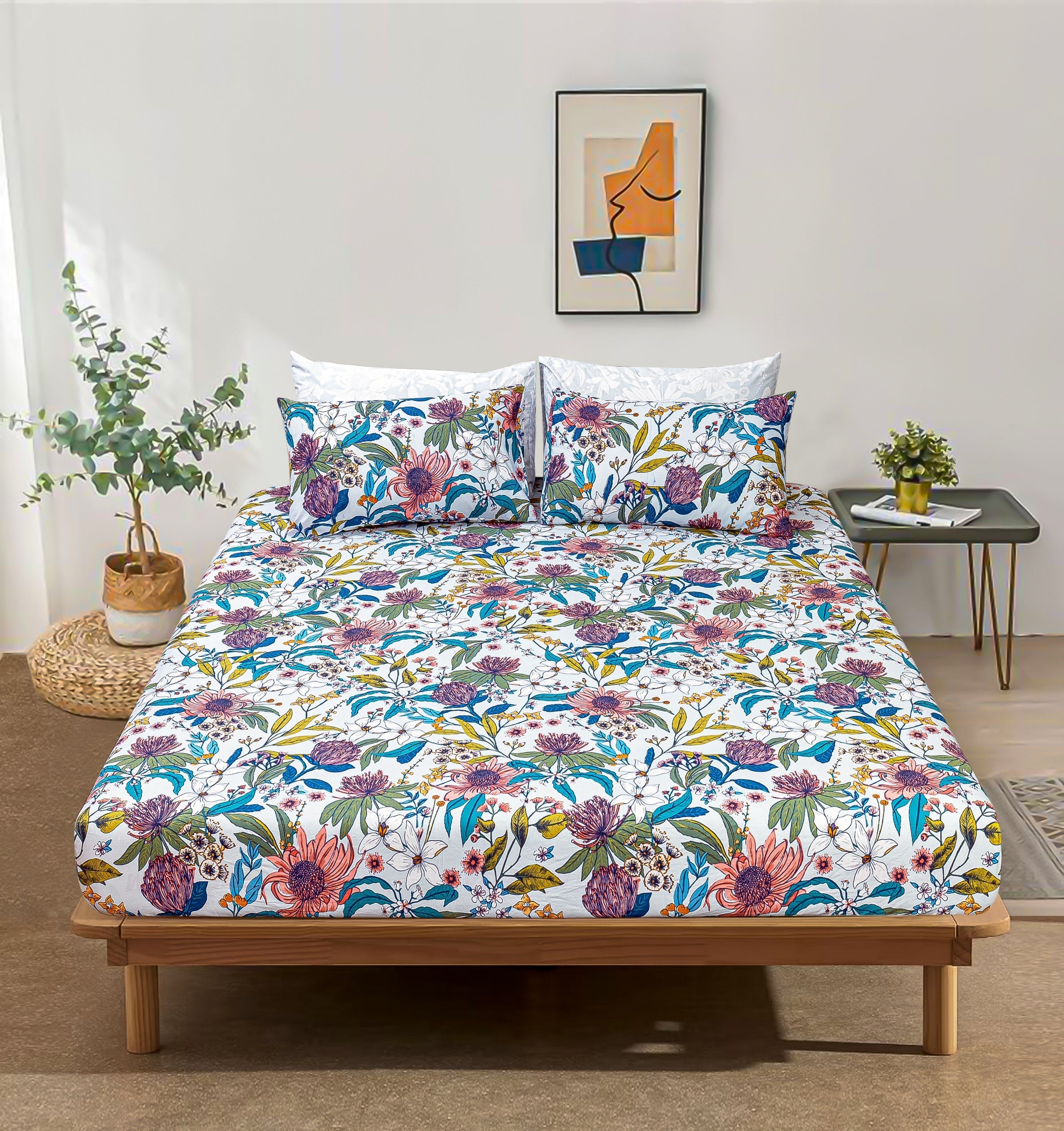 Pure Cotton Fitted Sheet Set - Morbagh
