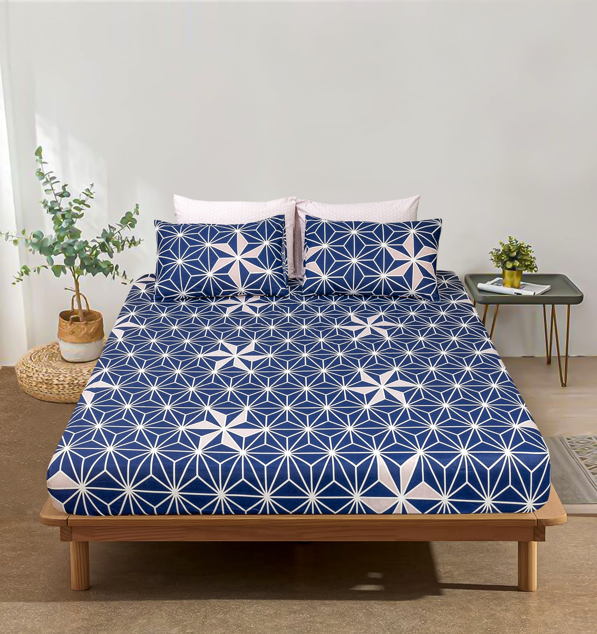 Pure Cotton Fitted Sheet Set - Tache Star