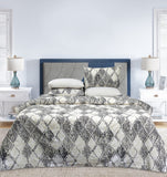 4 Pillows King Bed Sheet - Mughal Empire