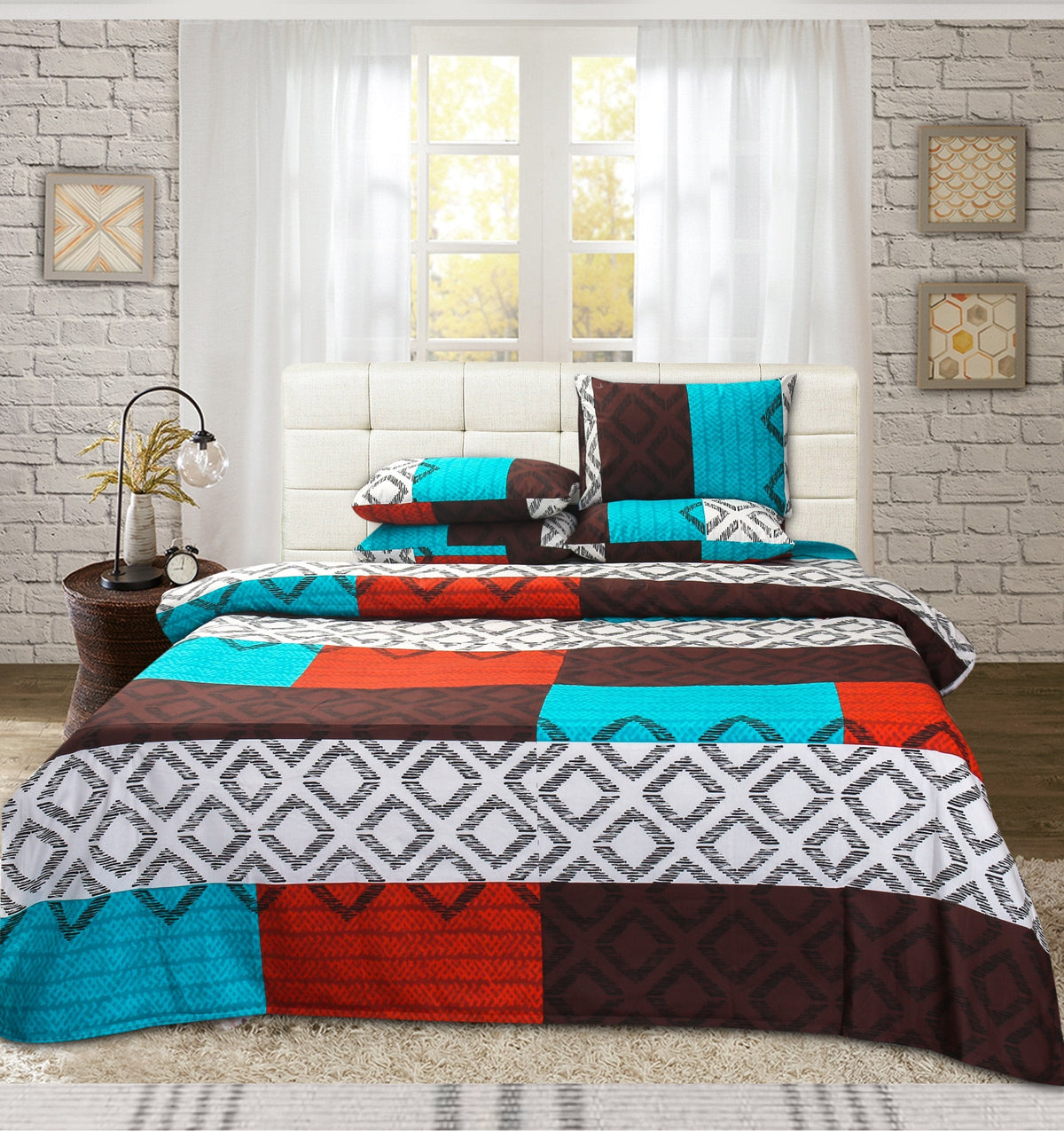 Pure Cotton Bed Sheet Set - Patch