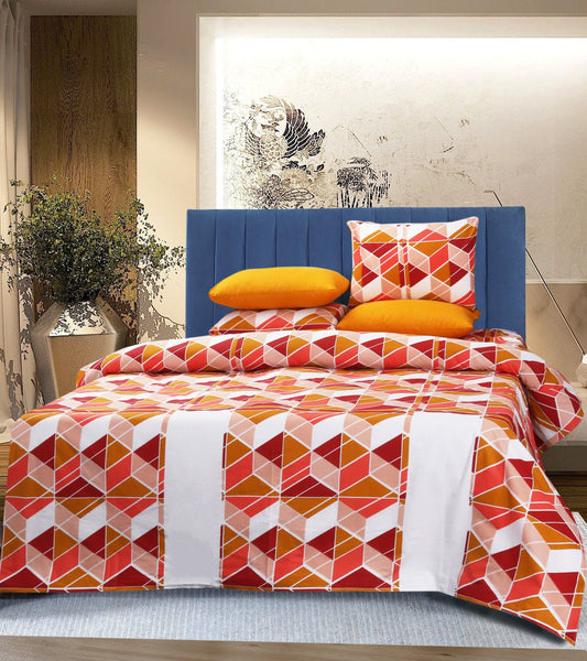 Pure Cotton Bed Sheet Set - Triad
