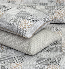 Pure Cotton Fitted Sheet Set - Sandstone Tiles