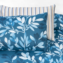 Pure Cotton Bed Sheet Set - Blue Orchid
