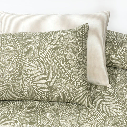 6 PCs Reversible Cotton Duvet Cover Set - Daisy Bunch