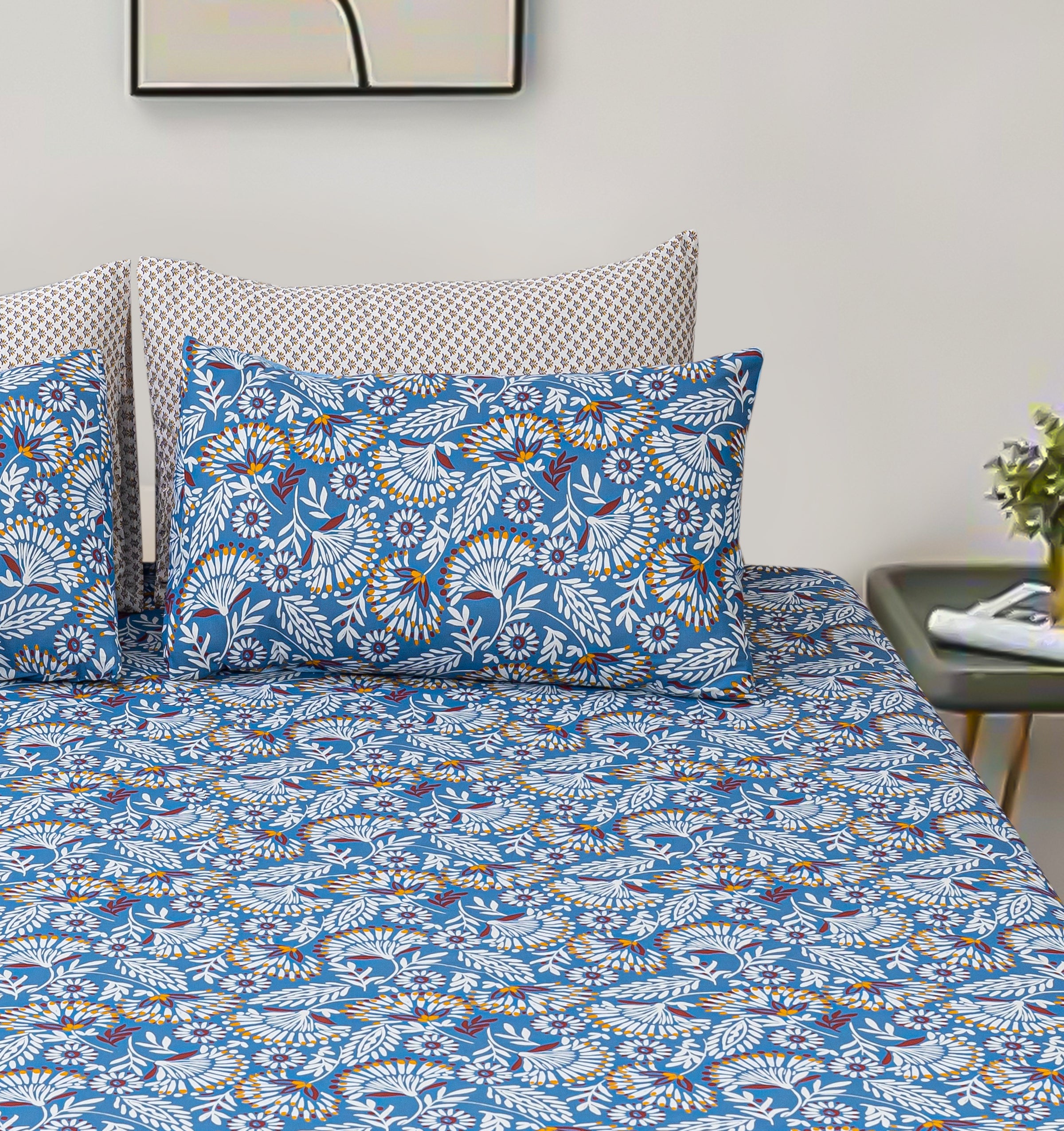 Pure Cotton Fitted Sheet Set - Bhoemia