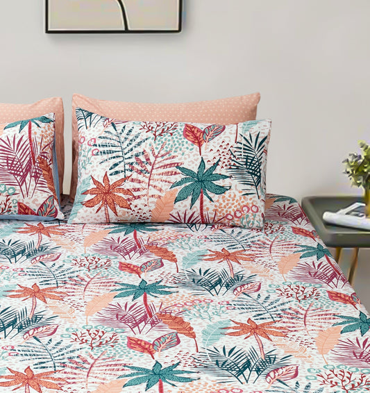 Pure Cotton Fitted Sheet Set - Tropical Island