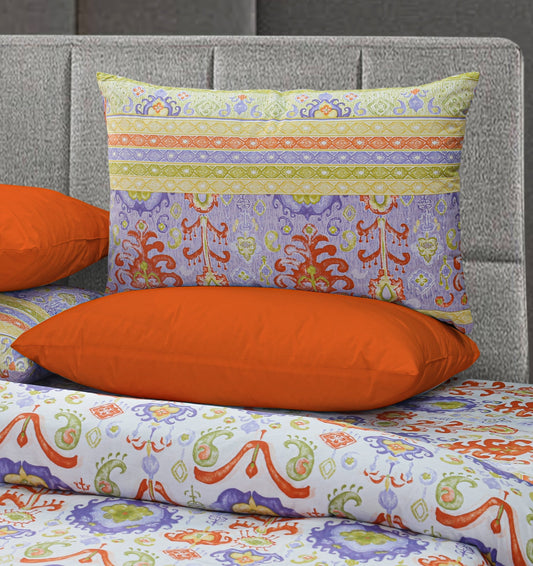 Pure Cotton Bed Sheet Set - Abstract Paisley