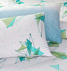 Pure Cotton Bed Sheet Set - Seaglass
