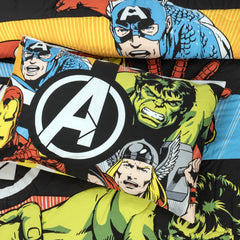 4-Piece Kids Cartoon Character Printed Bedspread Set - The Avengers