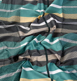 Pure Cotton Bed Sheet Set - Stripe Green