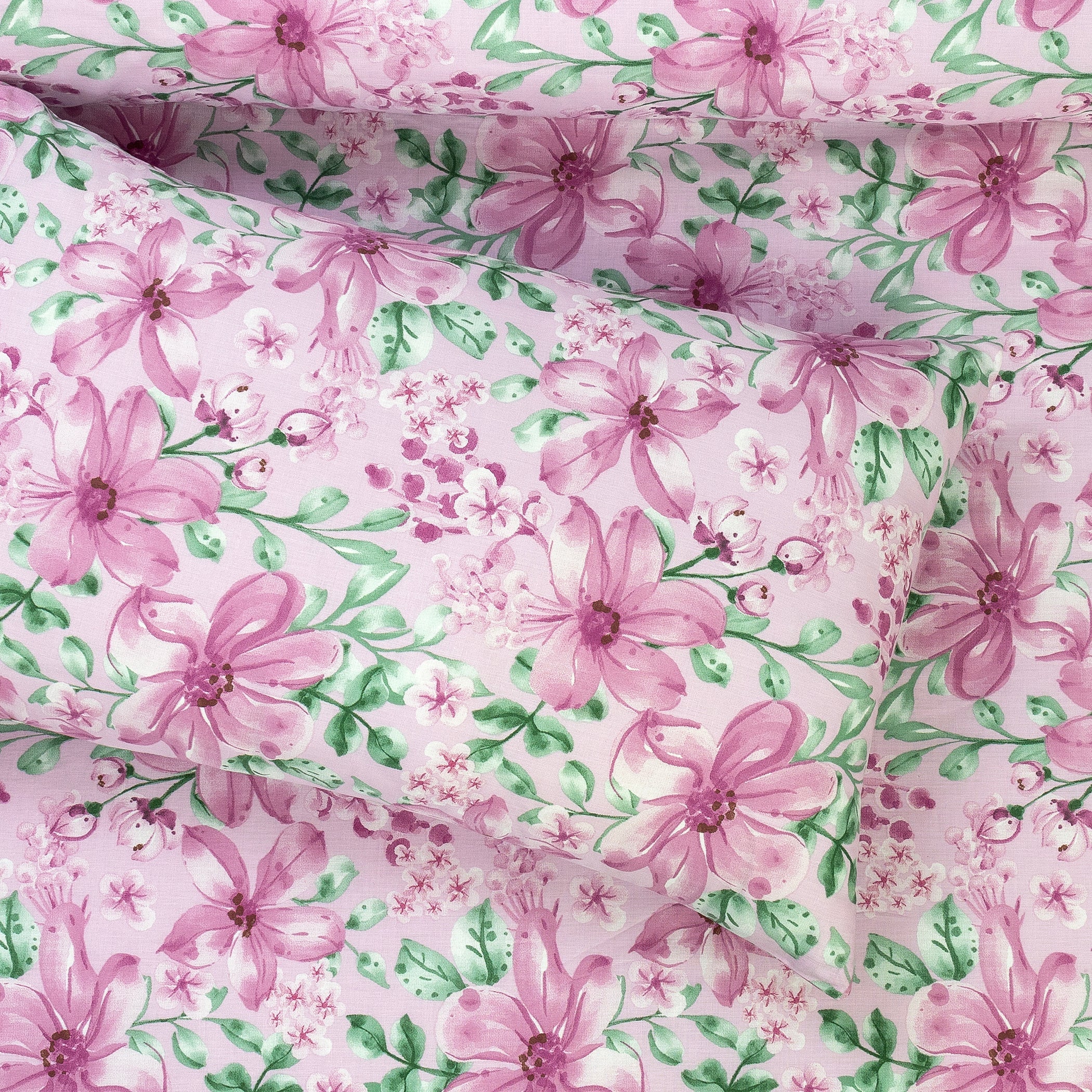 Pure Cotton Bed Sheet Set - Blush Green