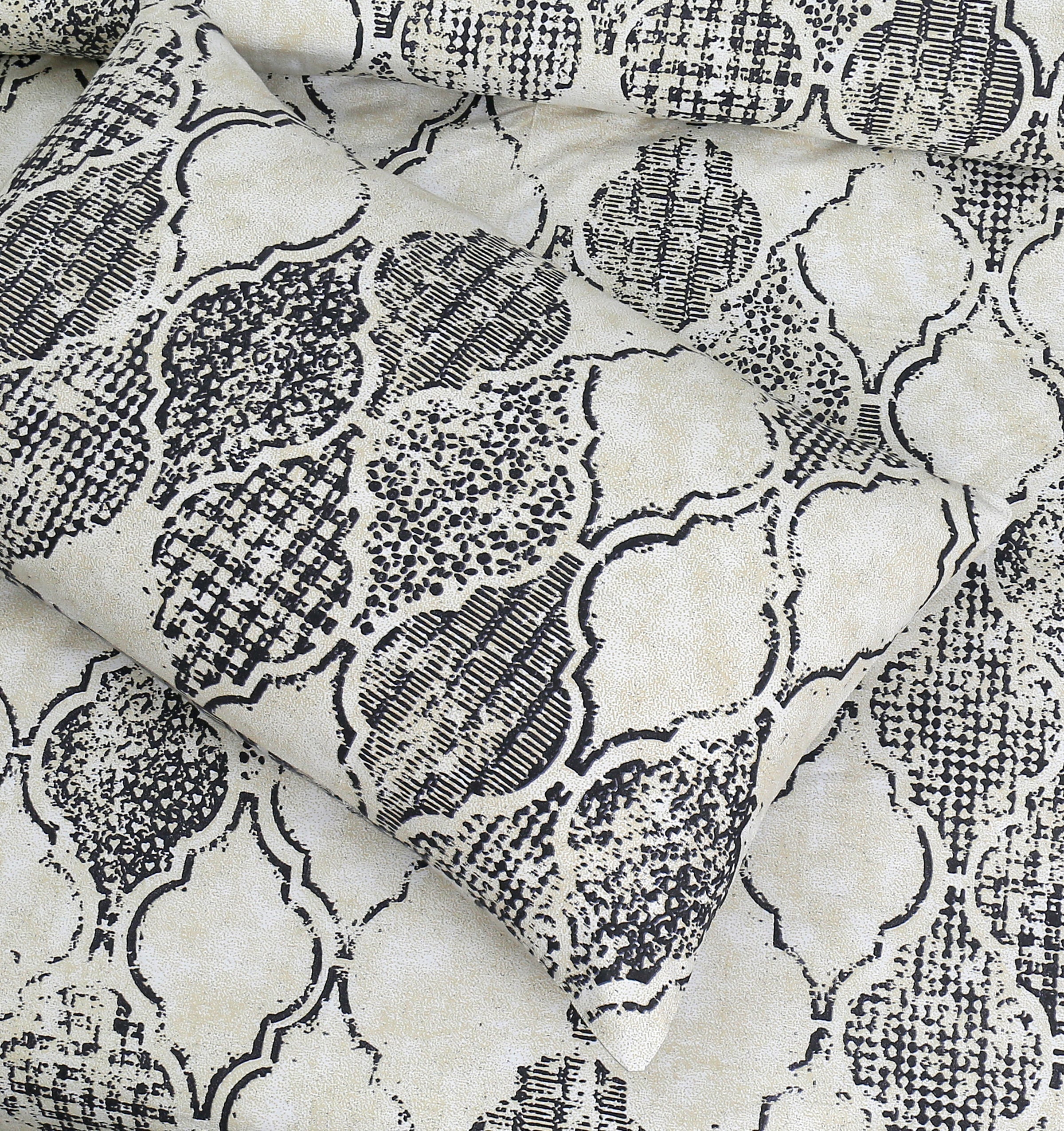 4 Pillows King Bed Sheet - Mughal Empire