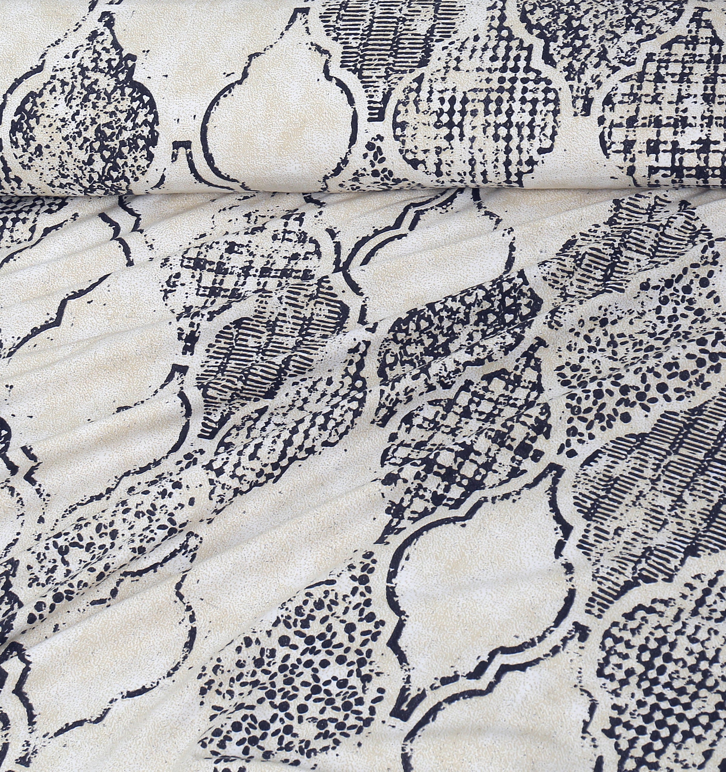 4 Pillows King Bed Sheet - Mughal Empire