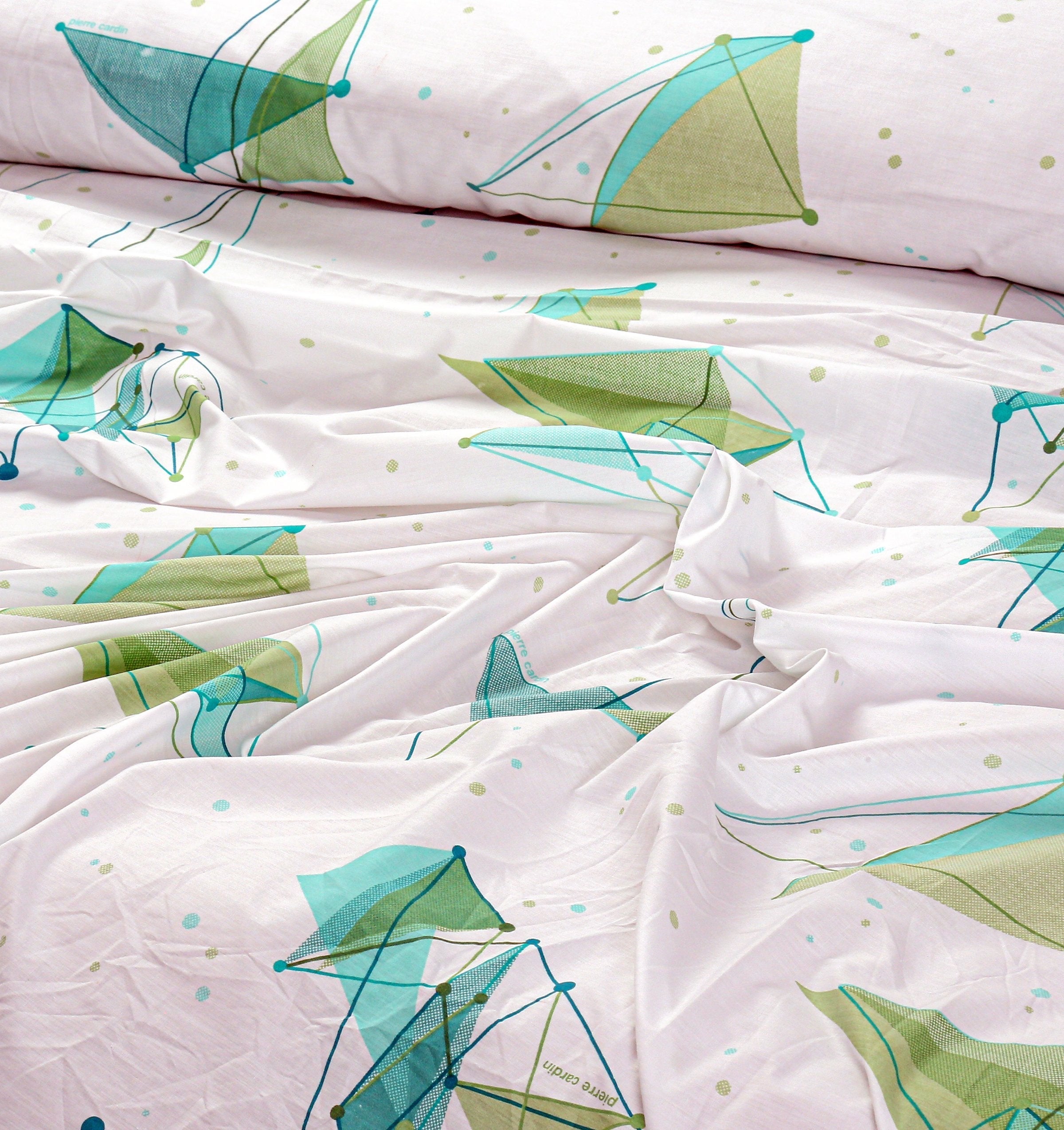 Pure Cotton Bed Sheet Set - Seaglass