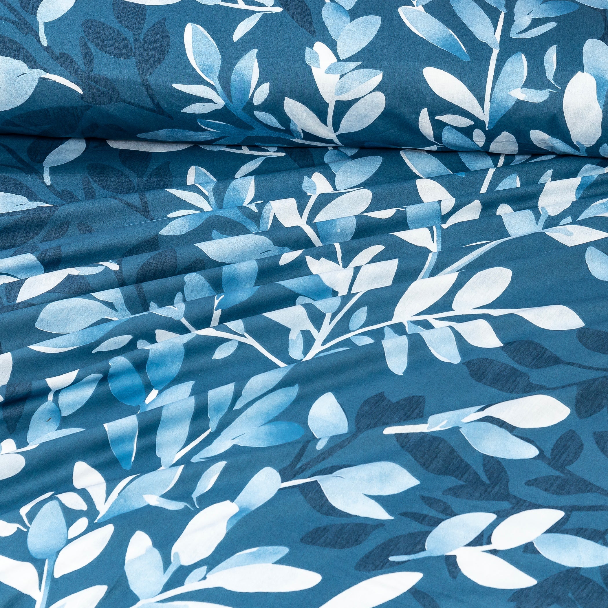 Pure Cotton Bed Sheet Set - Blue Orchid