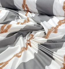 Pure Cotton Bed Sheet Set - Ropes