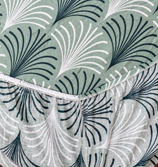 Pure Cotton Fitted Sheet Set - Splatter Green