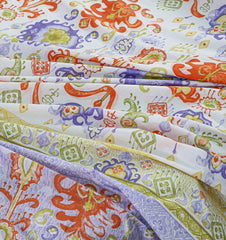 Pure Cotton Bed Sheet Set - Abstract Paisley