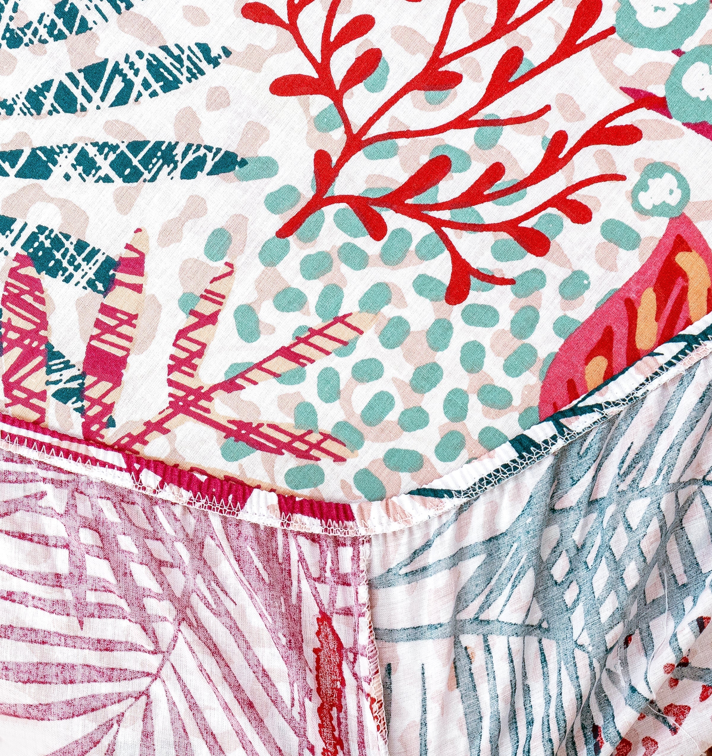 Pure Cotton Fitted Sheet Set - Tropical Island
