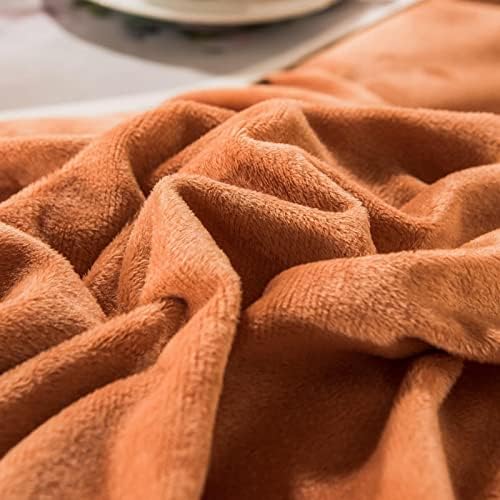 Reversible Velvet Duvet Cover - Rust & Dark Brown