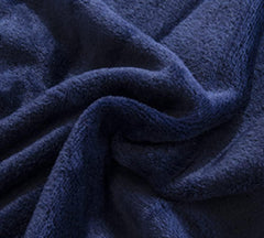 Super Soft Dyed Fleece Blanket - Dark Blue