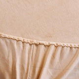 MILKY VELVET FITTED BEDSHEET - CHAMPAGNE