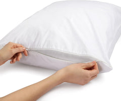 Premium Waterproof Cotton Pillow Protector With Zipper