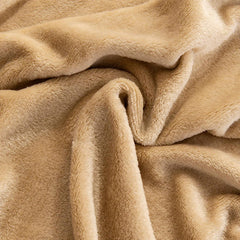 Super Soft Dyed Fleece Blanket - Khaki Brown