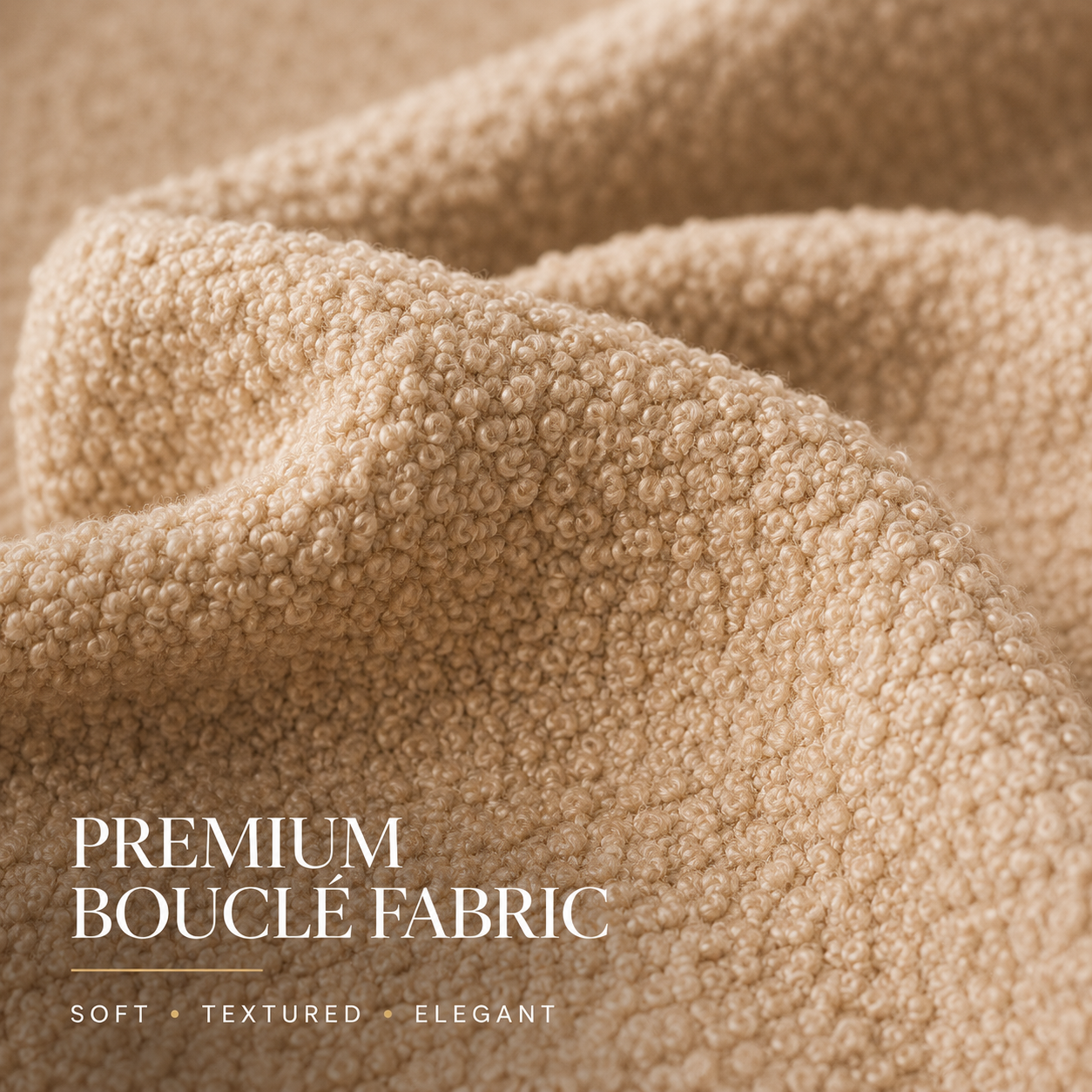 Premium Bouclé Dining Seat Covers