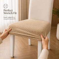 Premium Bouclé Dining Seat Covers
