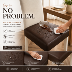 Waterproof Faux Leather Dining Seat Covers.