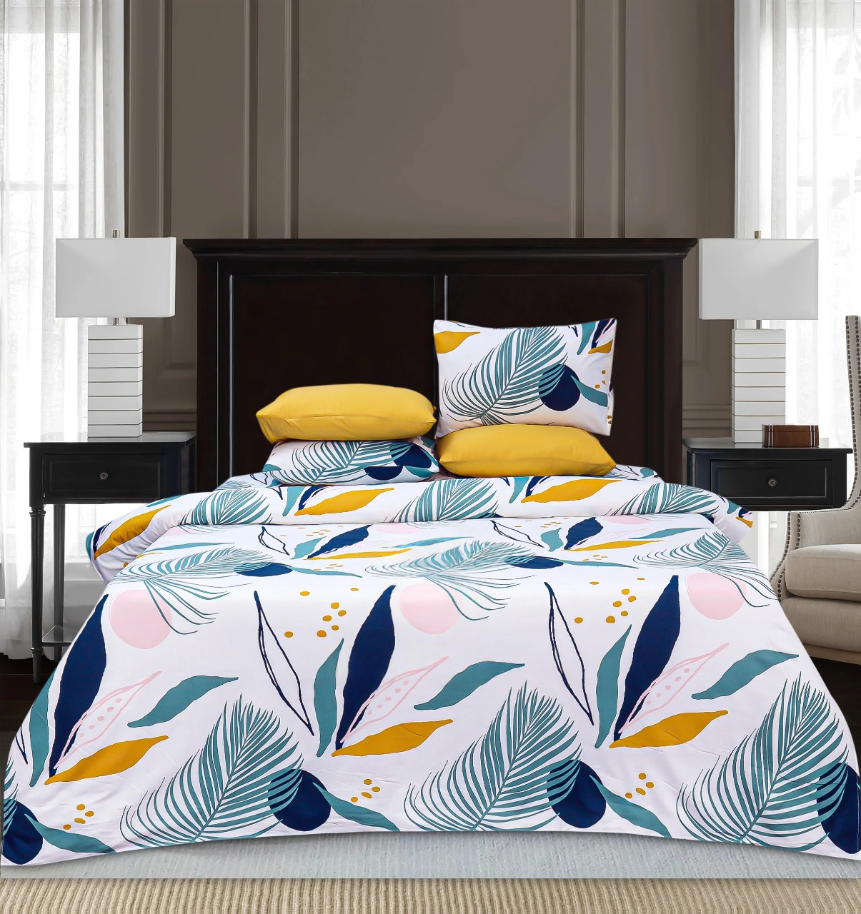 Pure Cotton Bed Sheet Set - Sunshine