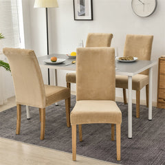 Stretchable Velvet Dining Chair Covers