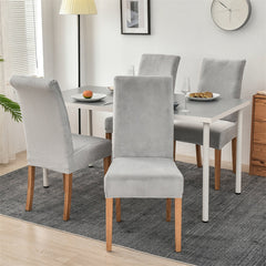Stretchable Velvet Dining Chair Covers