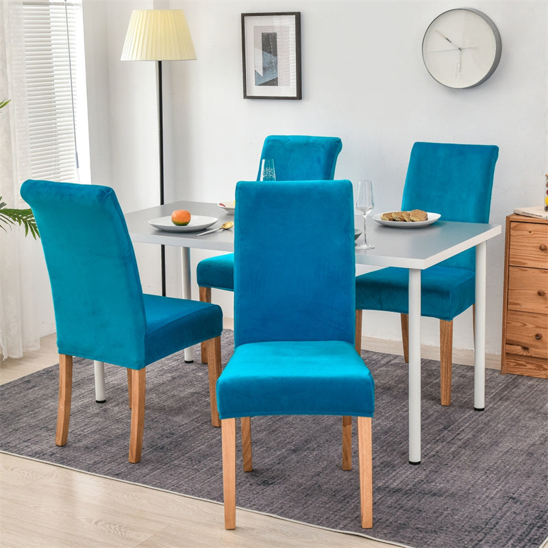 Stretchable Velvet Dining Chair Covers