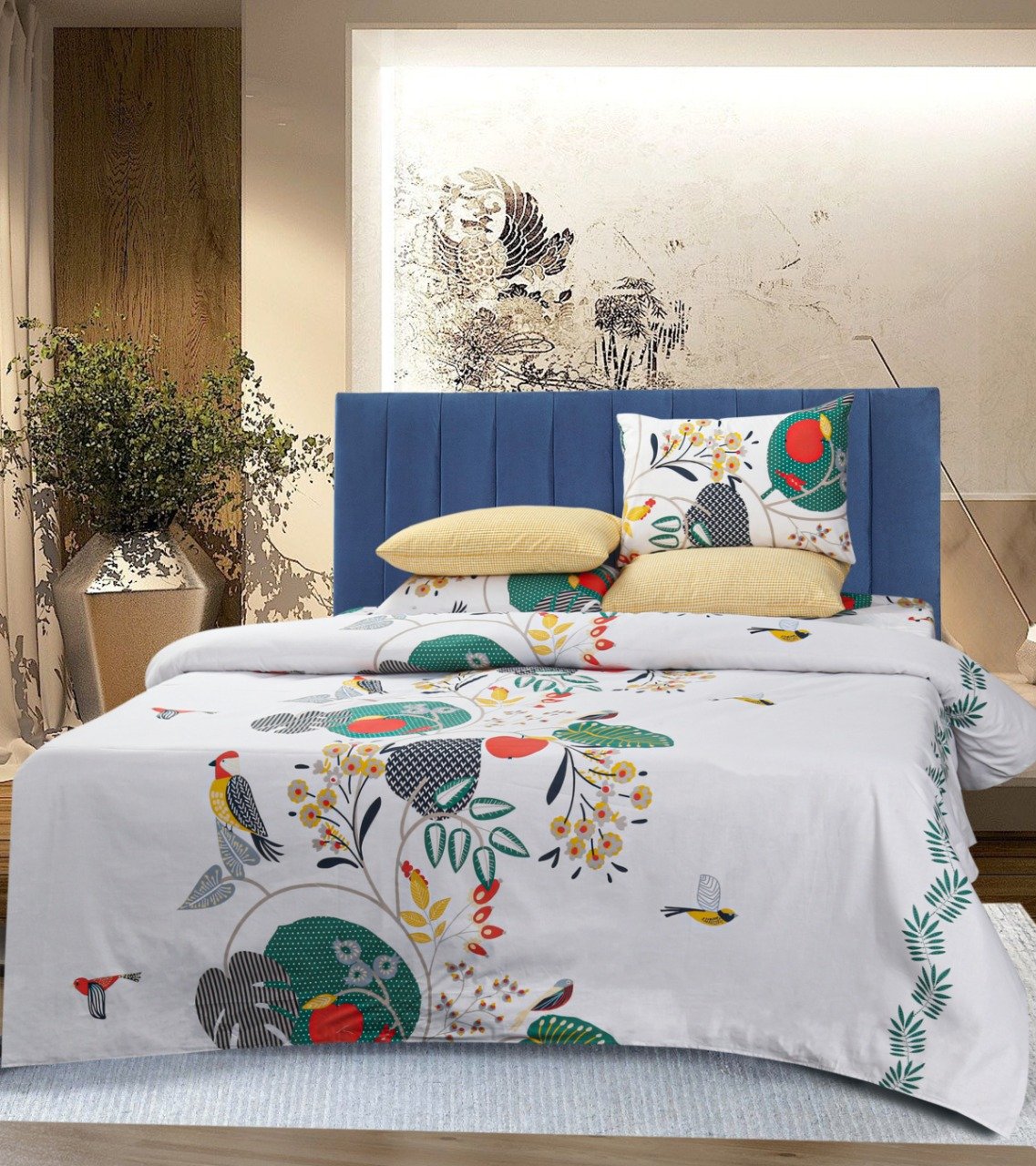Pure Cotton Bed Sheet Set - Garden Nest