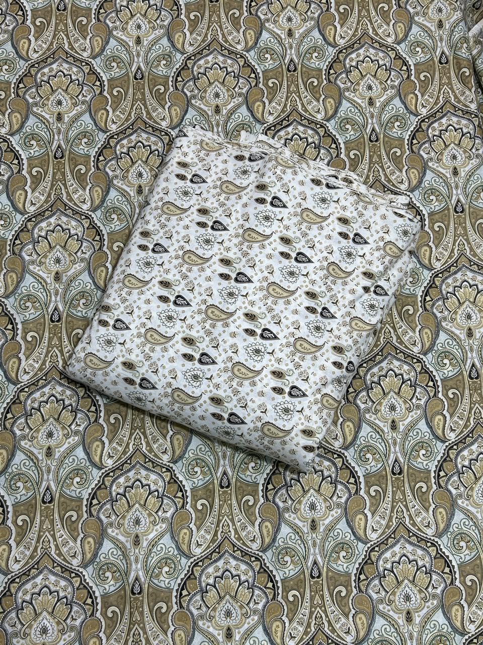 Pure Cotton Fitted Sheet Set - Paisley