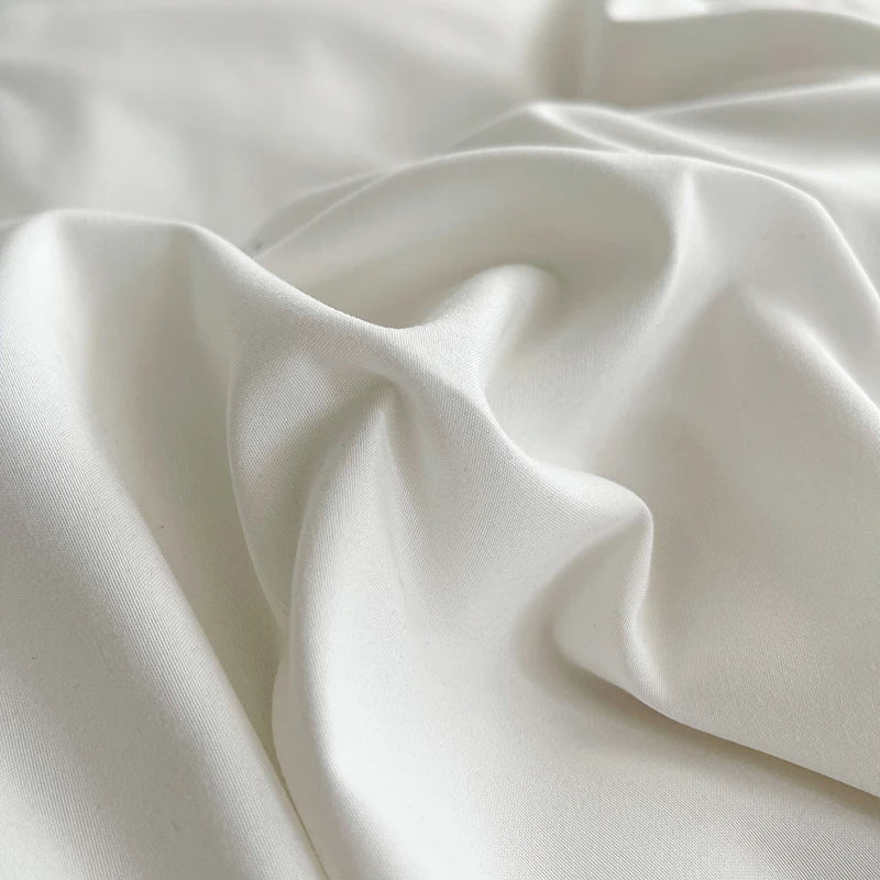 Pure Cotton Reversible Duvet Cover Set - Smoke White & Grey