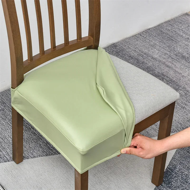 Waterproof Faux Leather Dining Seat Covers.