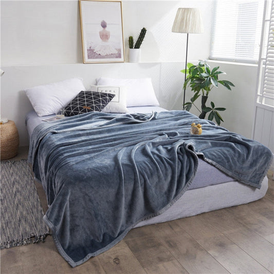 Super Soft Dyed Fleece Blanket - Grey